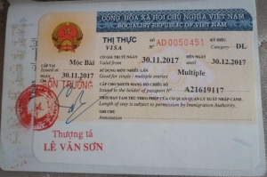 Voa Vietnam Visa Sample