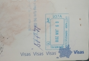 Visa Exempt Entry Stamp
